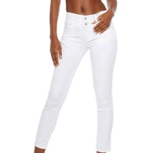 Wax white jeans